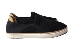 Ugg Woman's Woven Knit Slip On Shoes Size 9 Black Casual Flats
